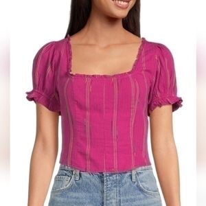 Free People Seratonin Corset Pink Top sz XS NWT